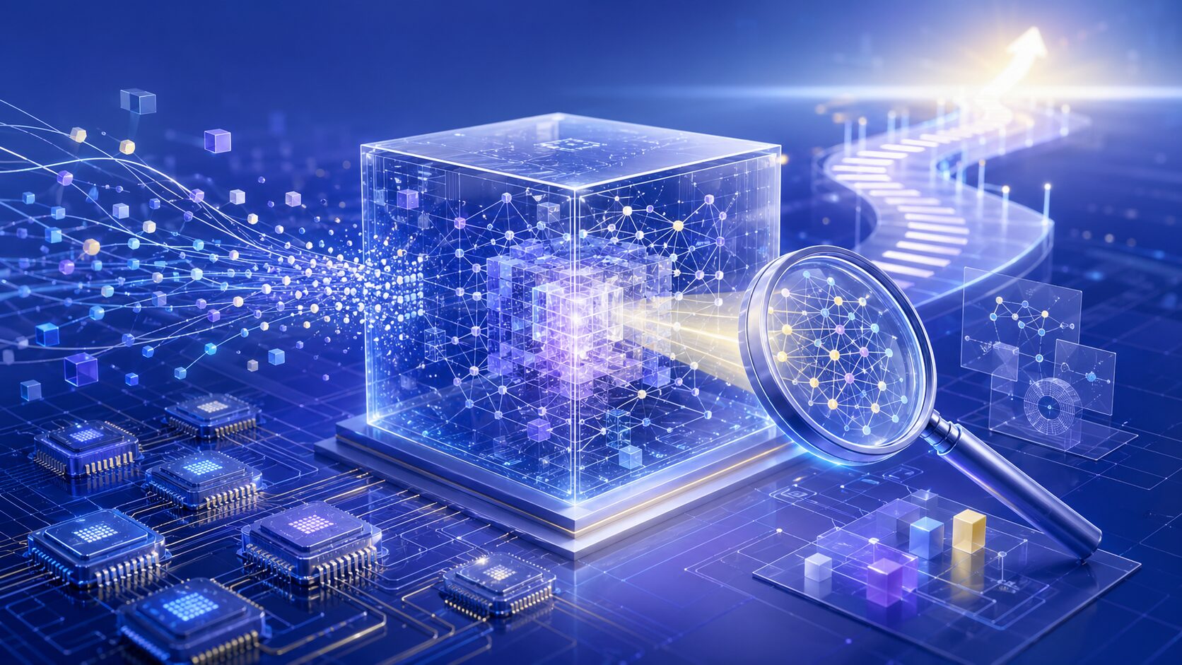 Transformerの計算量やデータ量など今後の課題を示すイメージ