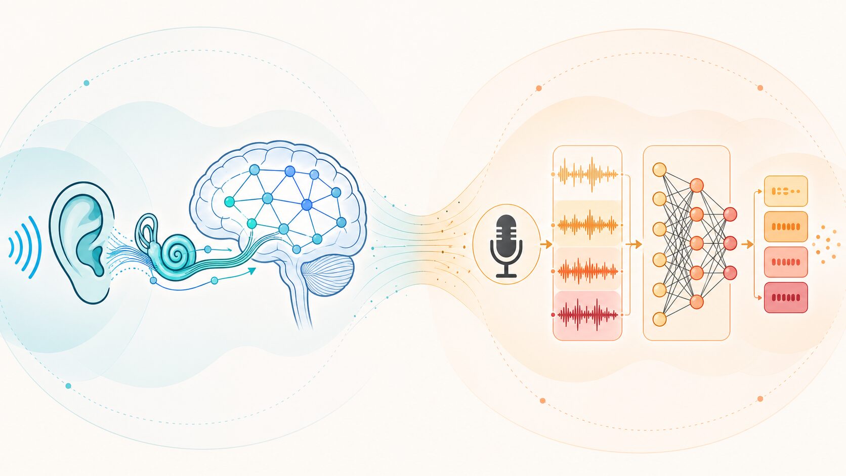 音声が音韻体系として整理されるイメージ