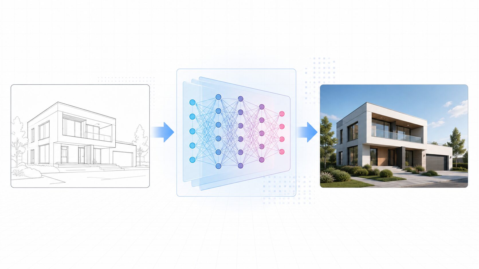 Pix2Pixで入力画像を出力画像へ変換する流れ