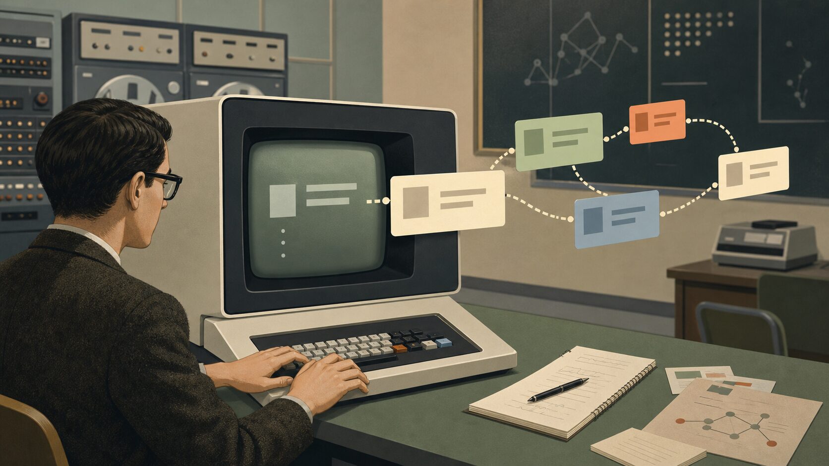 1960年代のコンピューター端末と対話型AIの原点