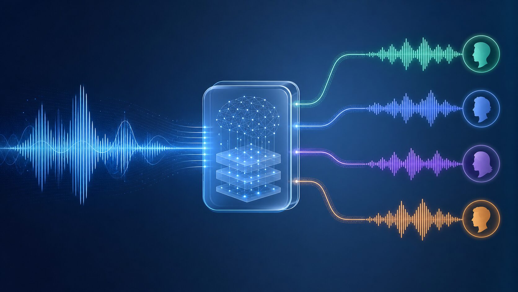 Voiceboxの音声生成や編集機能を示す図