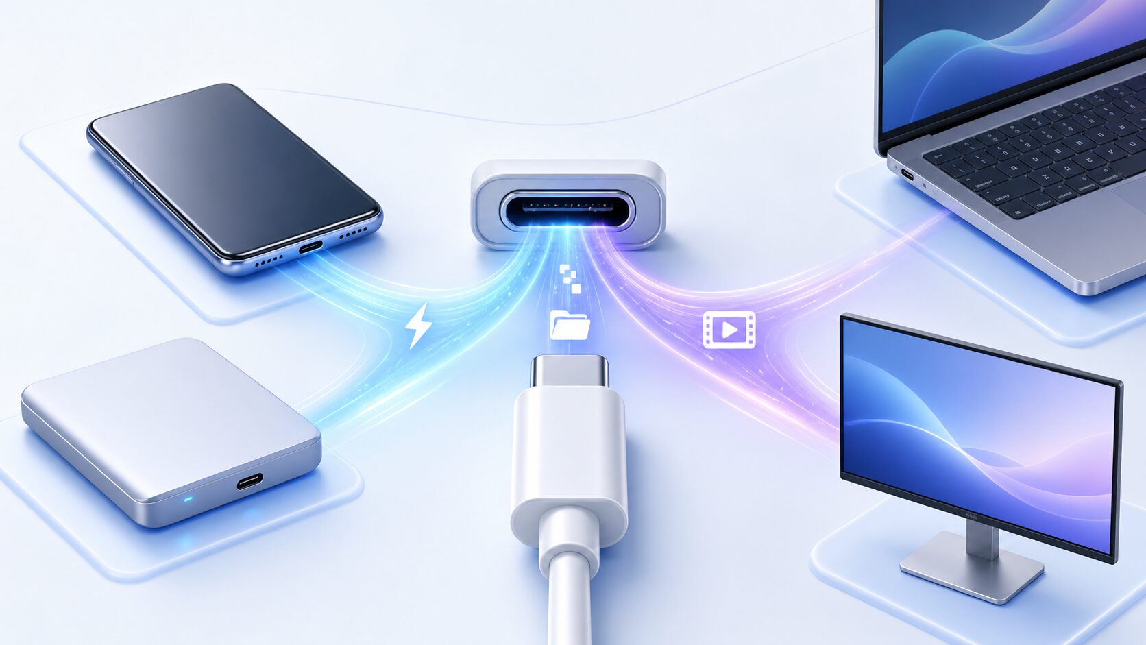 同じUSB Type-C形状でも充電・転送・映像の対応が異なるケーブル比較