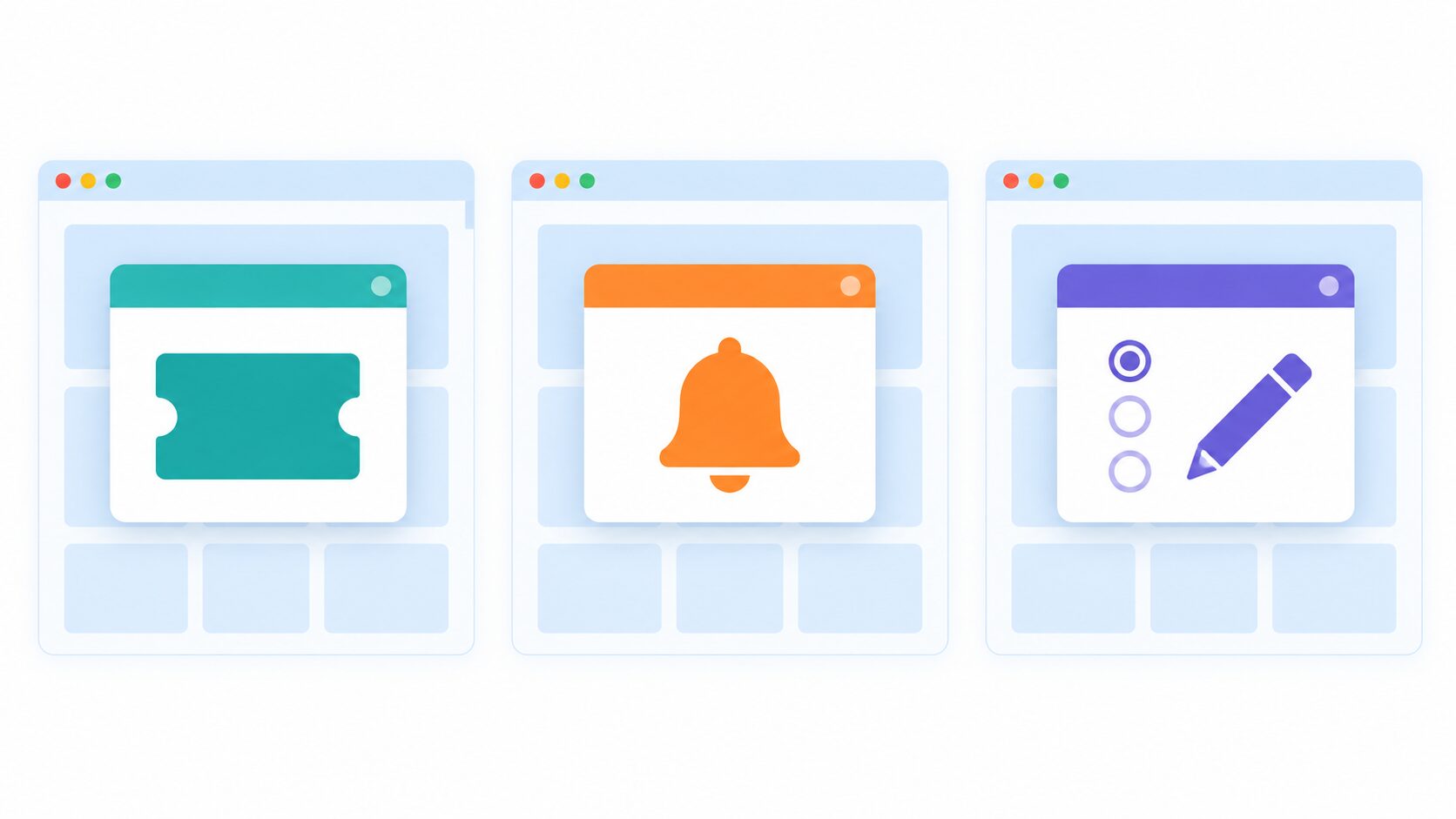 Webページに追加で現れる広告、お知らせ、操作確認などのポップアップの用途