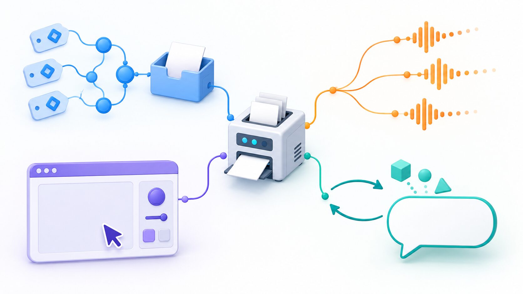 Tasksの状態管理、進捗通知の途中経過、MCP Appsの操作画面、Elicitationの入力要求という役割の違いと併用関係